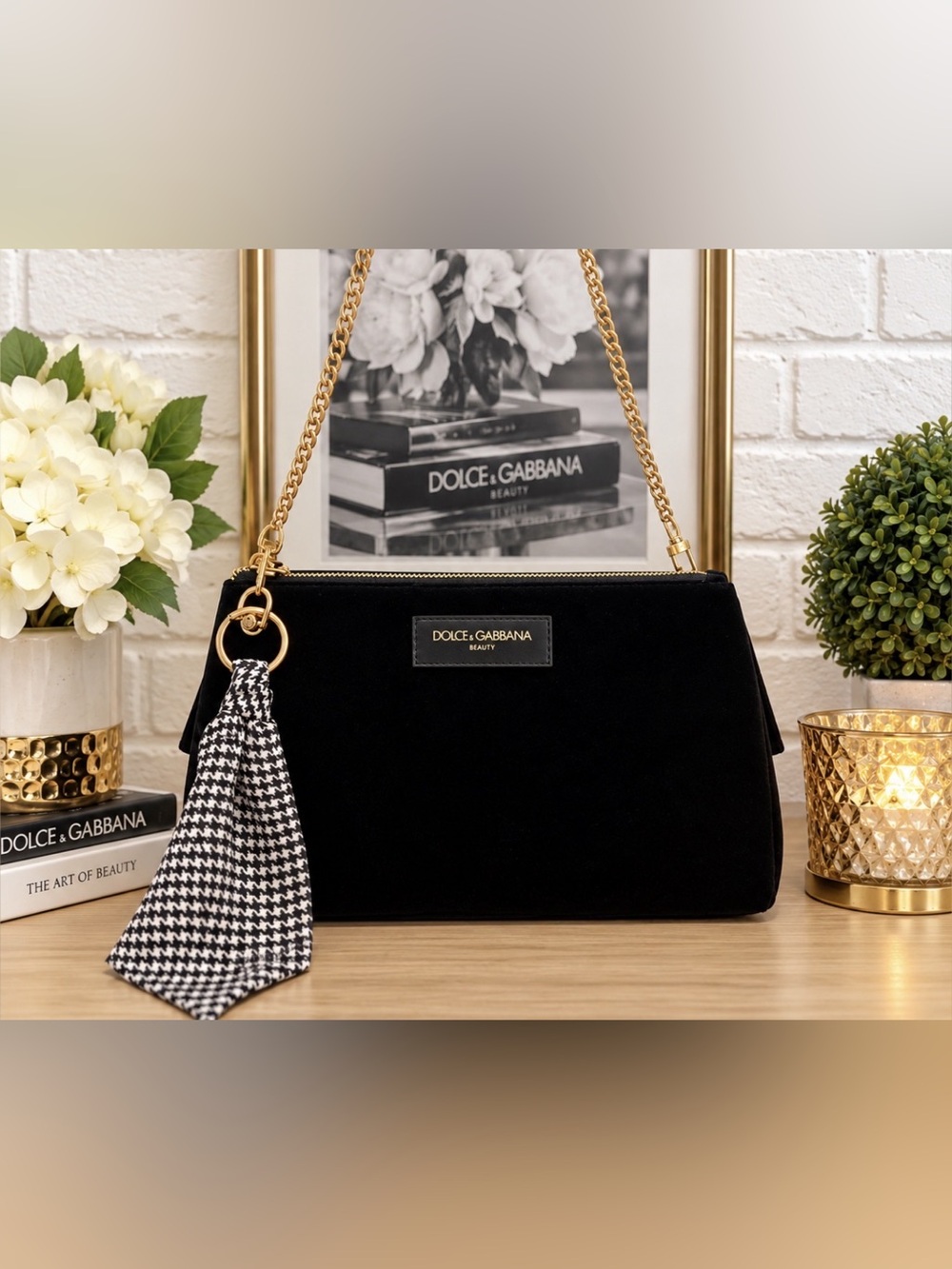Dolce & Gabbana Black Velvet Cosmetic/Beauty Bag GWP Vip item
